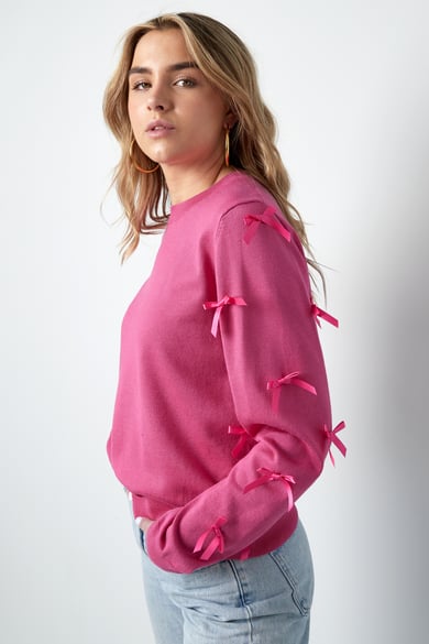 Bow Whisper Pullover - Fuchsie h5 Bild4